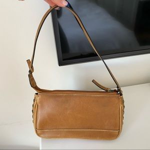 ⭐️CLEAR OUT Vintage Brown Leather Baguette Bag